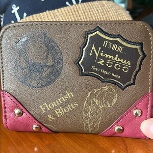 Authentic Unisex Harry Potter 9 3/4 Studded Wallet with Embossed Designs